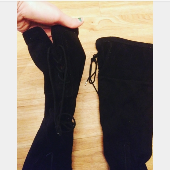 Madden Girl | Loolaaa Knee High Suede Heels - Picture 6 of 8